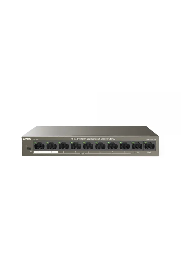 TENDA TEF1110P-8-63W 10PORT 10/100 SWITCH