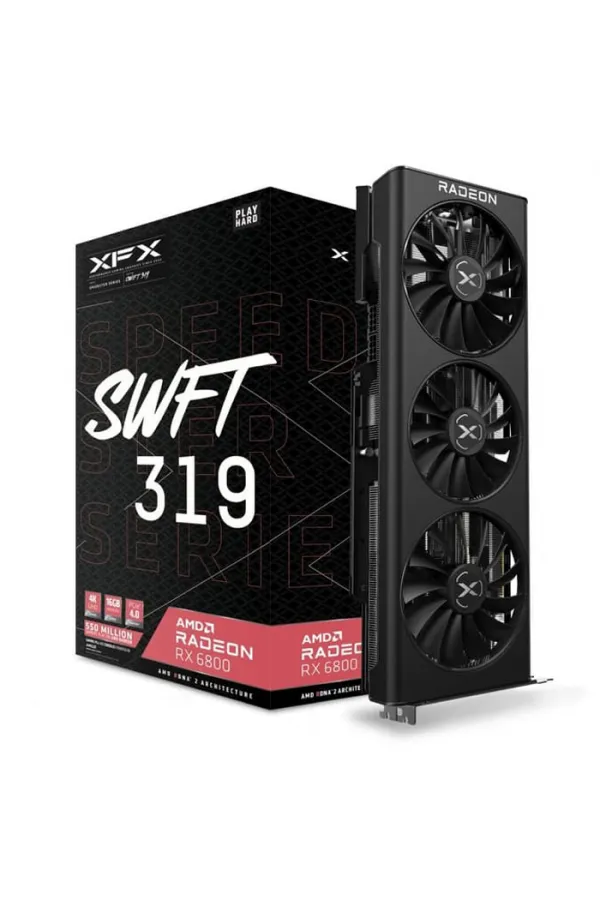 XFX Speedster SWFT 319 RX 6800 Core 16GB GDDR6 Gaming Ekran Kartı (RX-68XLAQFD9)