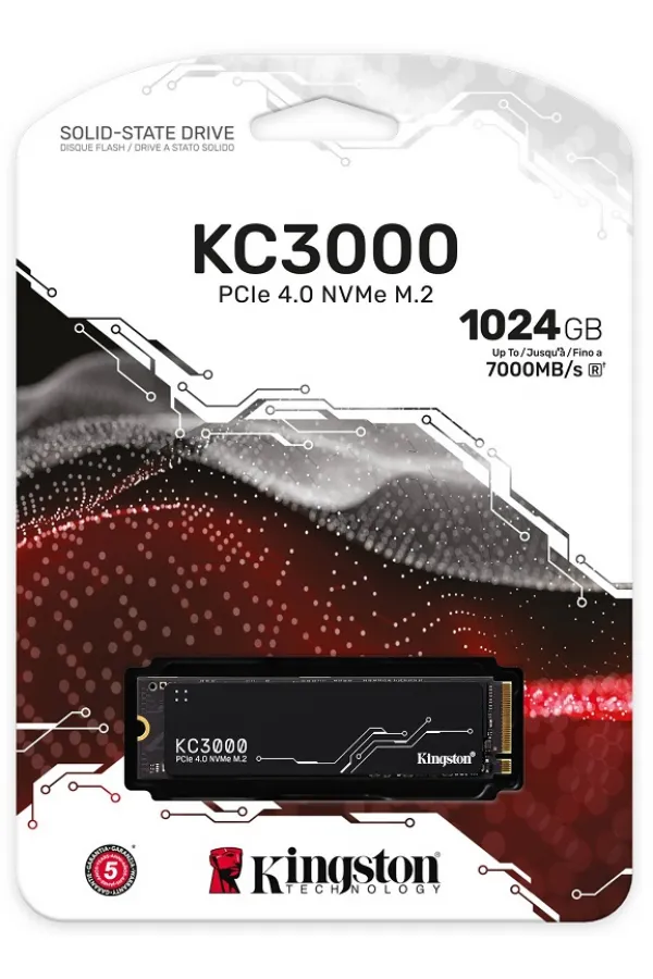 1TB KINGSTON KC3000 M.2 NVMe PCIe 4.0 SKC3000S/1024G 7000/6000MB/s