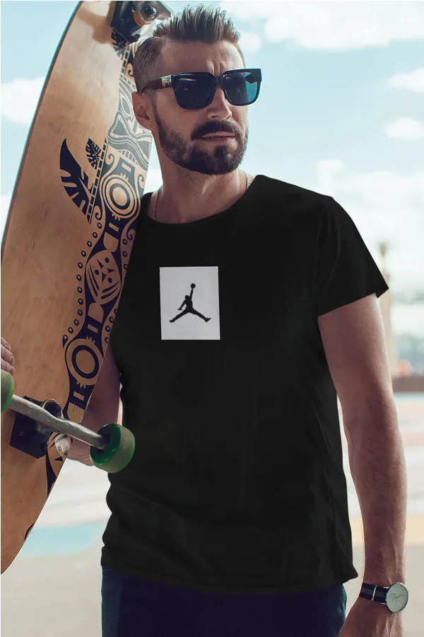 Air Jordan 09 Siyah NBA Erkek Tshirt - Tişört