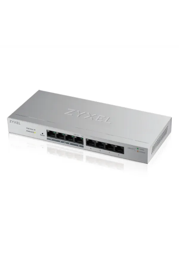 ZYXEL GS1200-8HP 8PORT GIGABIT WEB YÖNETİLİR 4POE SWITCH