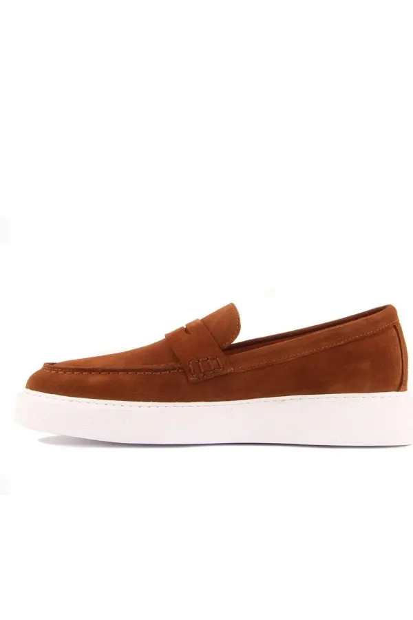 Sail Laker's 101-1065 Taba Süet Erkek Loafer Ayakkabı