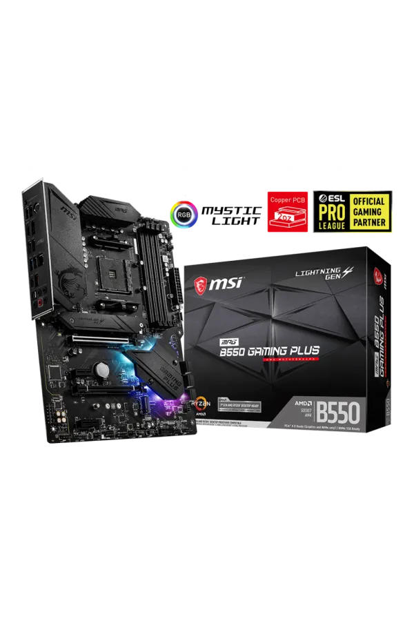 MSI MPG B550 GAMING PLUS DDR4 4400(OC)Mhz ATX AM4