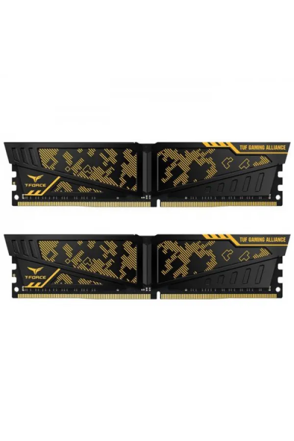 Team T-Force Vulcan TUF Gaming Alliance 16GB (2x8GB) 3200MHz CL16 DDR4 Gaming Ram (TLTYD416G3200HC16FDC01)