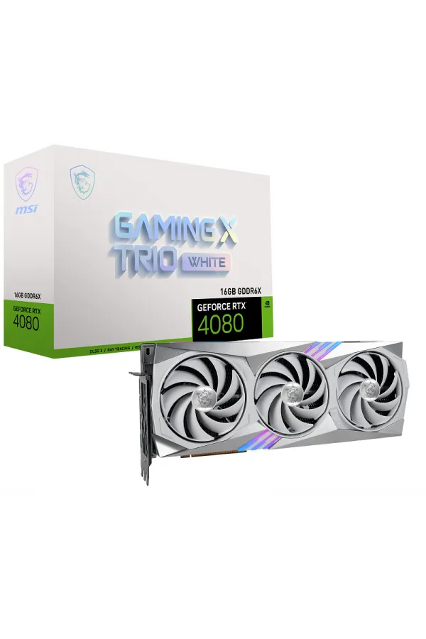 MSI RTX4080 16GB GAMING X TRIO WHITE GDDR6X HDMI DP 256BIT