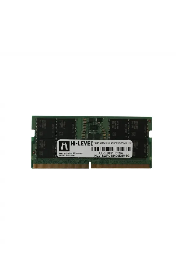 16GB DDR5 4800MHz SODIMM CL40 HLV-SOPC38400D5/16G HI-LEVEL