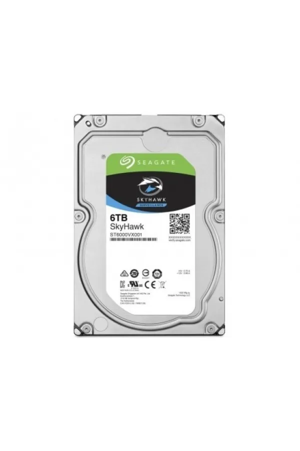 6TB SEAGATE SKYHAWK 256 MB 7/24 RV ST6000VX001