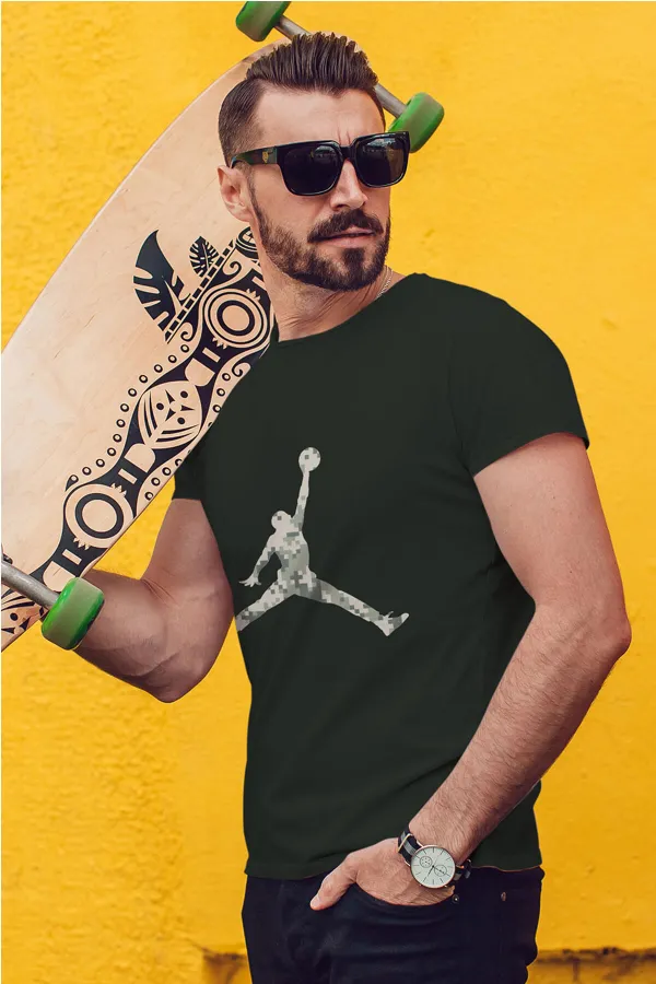 Air Jordan 15 Siyah NBA Erkek Tshirt - Tişört