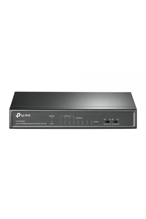 TP-LINK TL-SF1008LP 8PORT 10/100 YÖNETİLEMEZ POE SWITCH