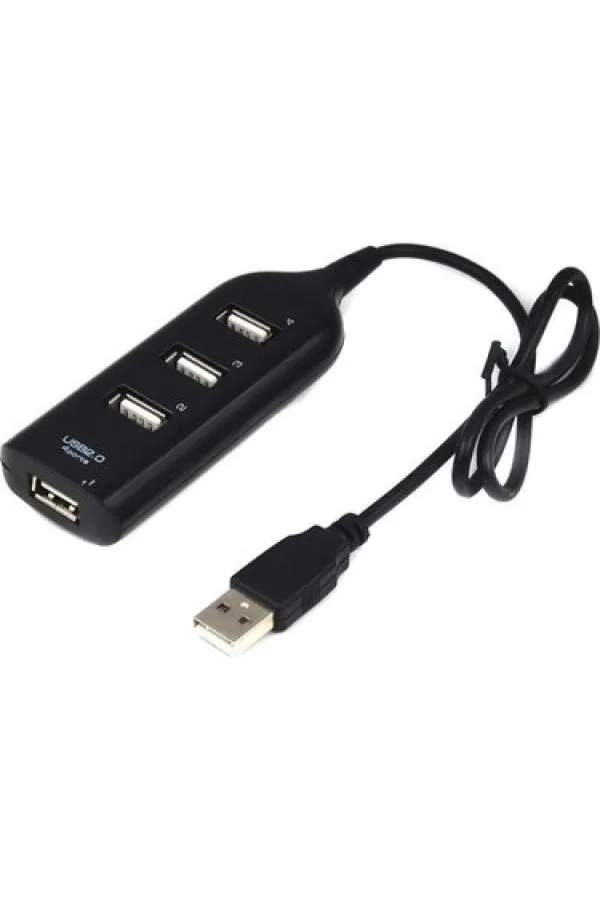 QPORT QUC-201 USB 2.0 ÇOKLAYICI 1 GİRİŞ 4 ÇIKIŞ