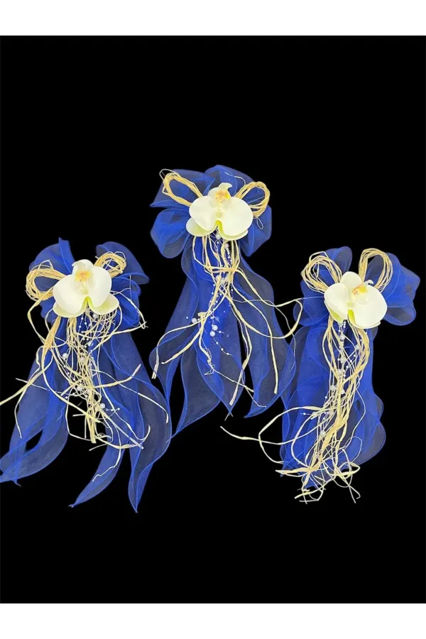 Orkide Bohça Süsü, Gelin Damat Çeyiz Düğün Nikah Nişan Konvoy Sünnet Kına Süsü 5 Adet